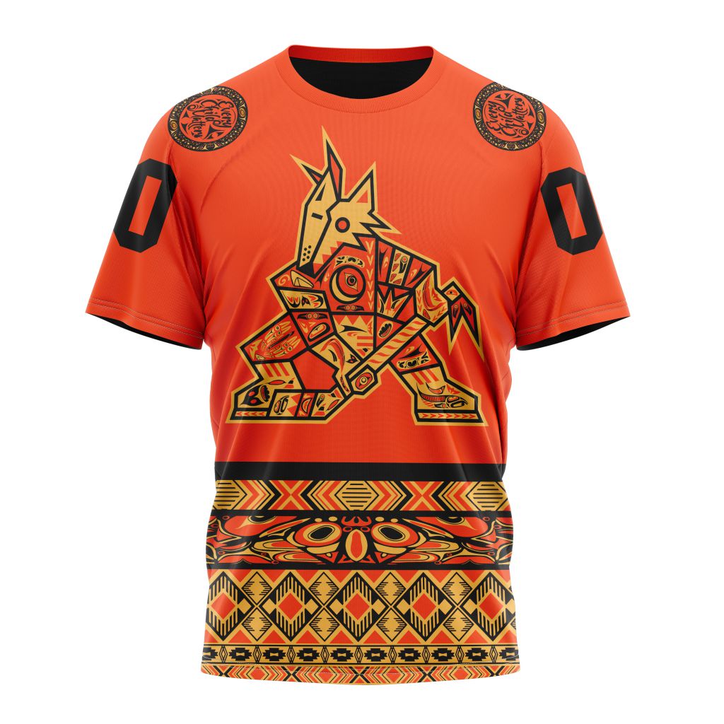 Buildercar - Arizona Coyotes National Day For Truth And Reconciliation Personalized Name And Number T-Shirt