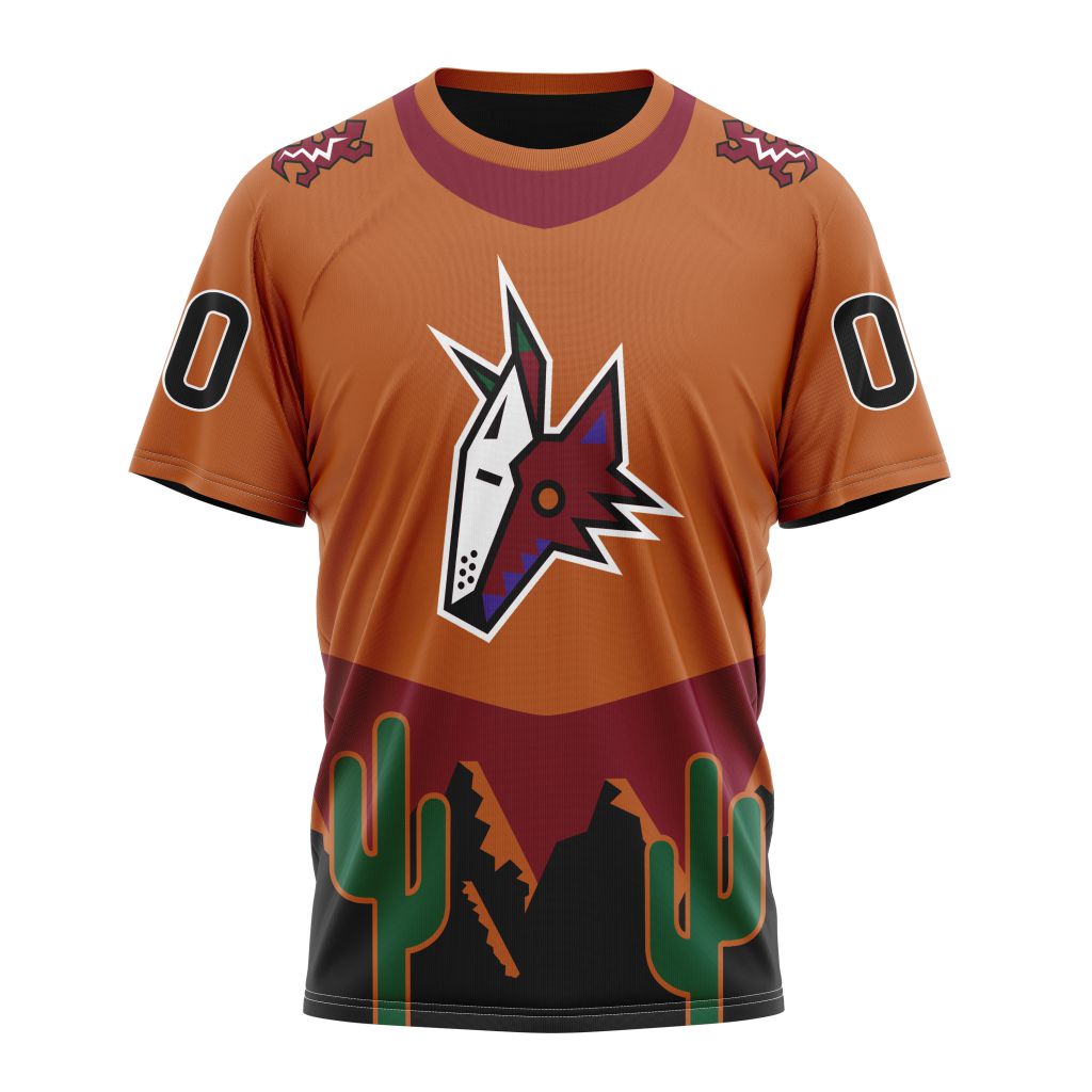 Buildercar - Arizona Coyotes Reverse Retro Kits 2022 Personalized Name And Number T-Shirt