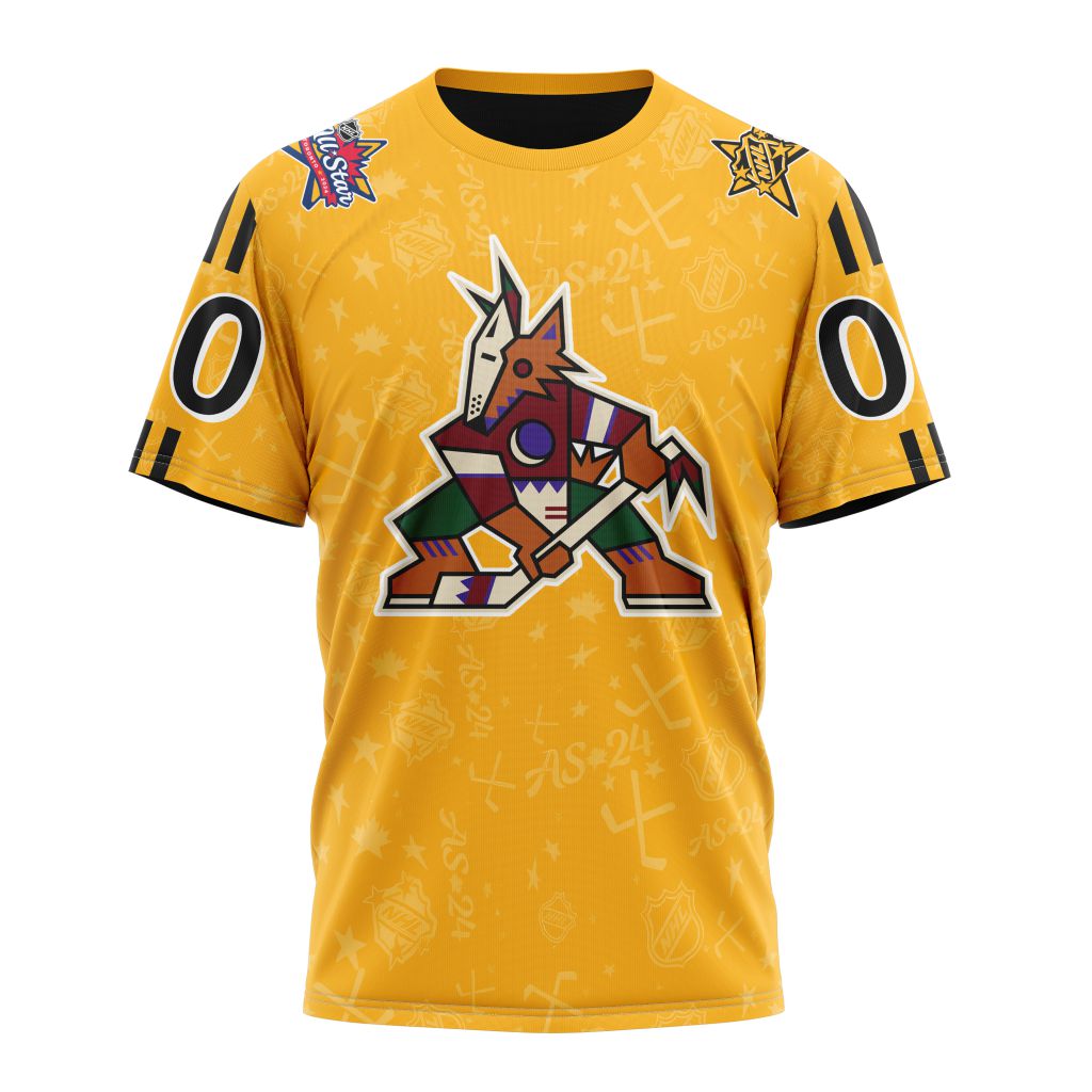 Buildercar - Arizona Coyotes Special 2024 All-Star Game Design 01 Personalized Name And Number T-Shirt