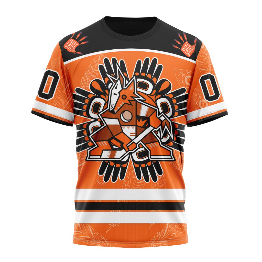 Buildercar - Arizona Coyotes Special National Day For Truth And Reconciliation Design 01 Personalized Name And Number T-Shirt