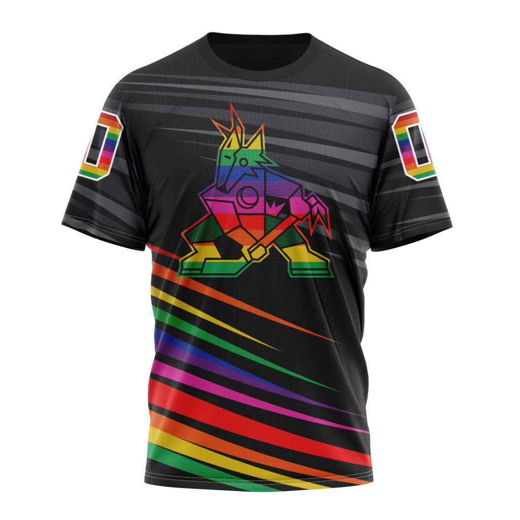 Buildercar - Arizona Coyotes Special Pride Design Hockey Is For Everyone 01 Personalized Name And Number T-Shirt