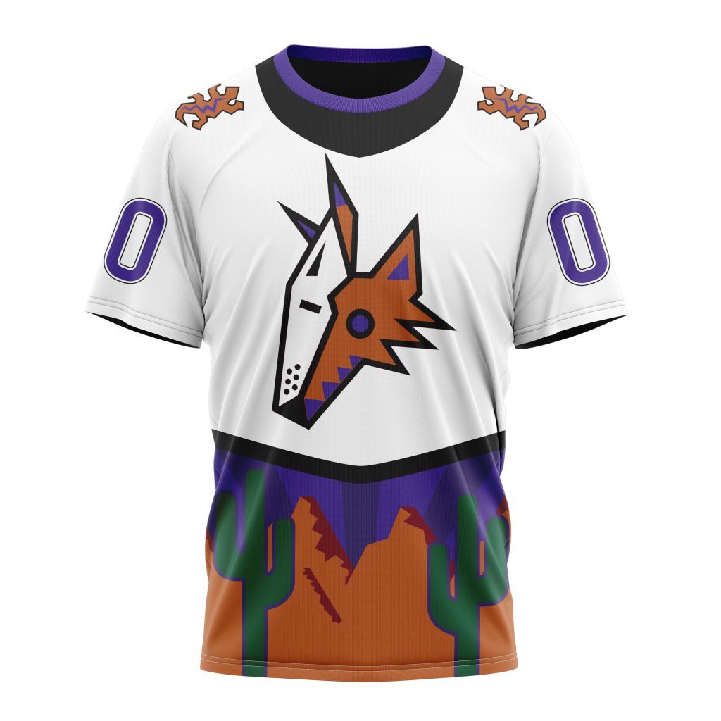 Buildercar - Arizona Coyotes Special Reverse Retro Redesign Personalized Name And Number T-Shirt