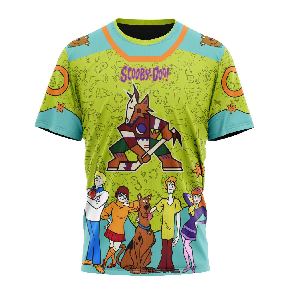 Buildercar - Arizona Coyotes Special Scooby Doo Design 01 Personalized Name And Number T-Shirt