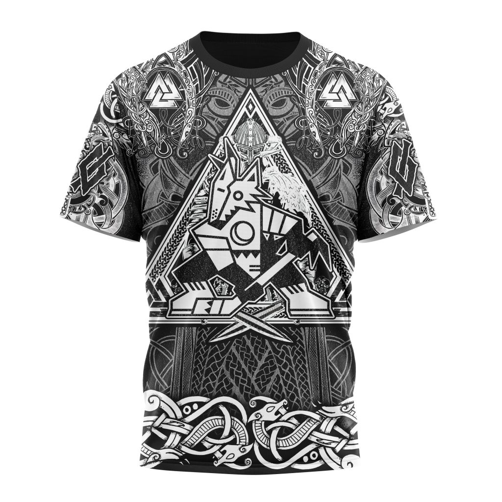 Buildercar - Arizona Coyotes Special Viking Design 01 Personalized Name And Number T-Shirt