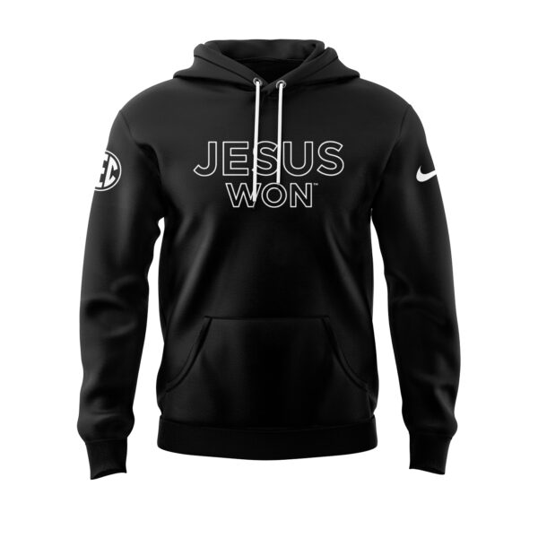 Buildercar - Arkansas Razorbacks Jesus Won Black NCAA Hoodie Tracksuit