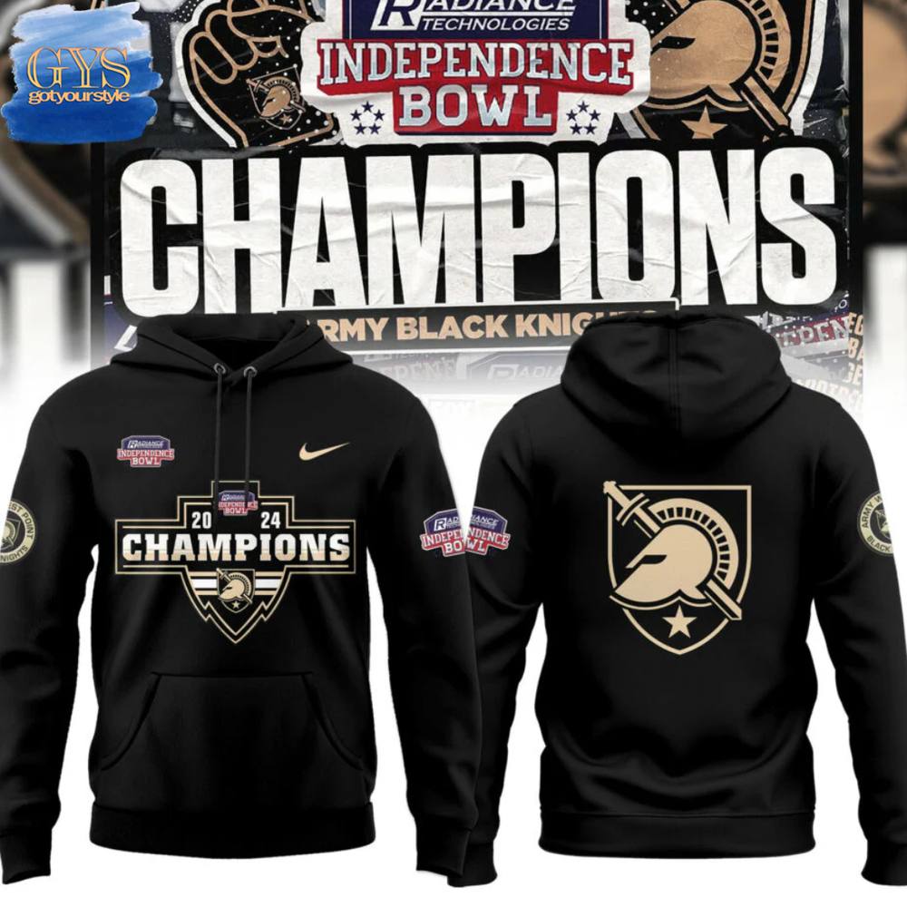Buildercar - Army Black Knights Independence Bowl Champions Hoodie