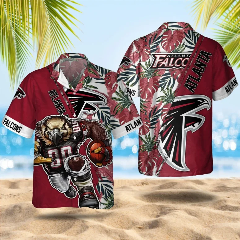 Buildercar - Atlanta Falcons Fierce Mascot Hawaiian Shirt
