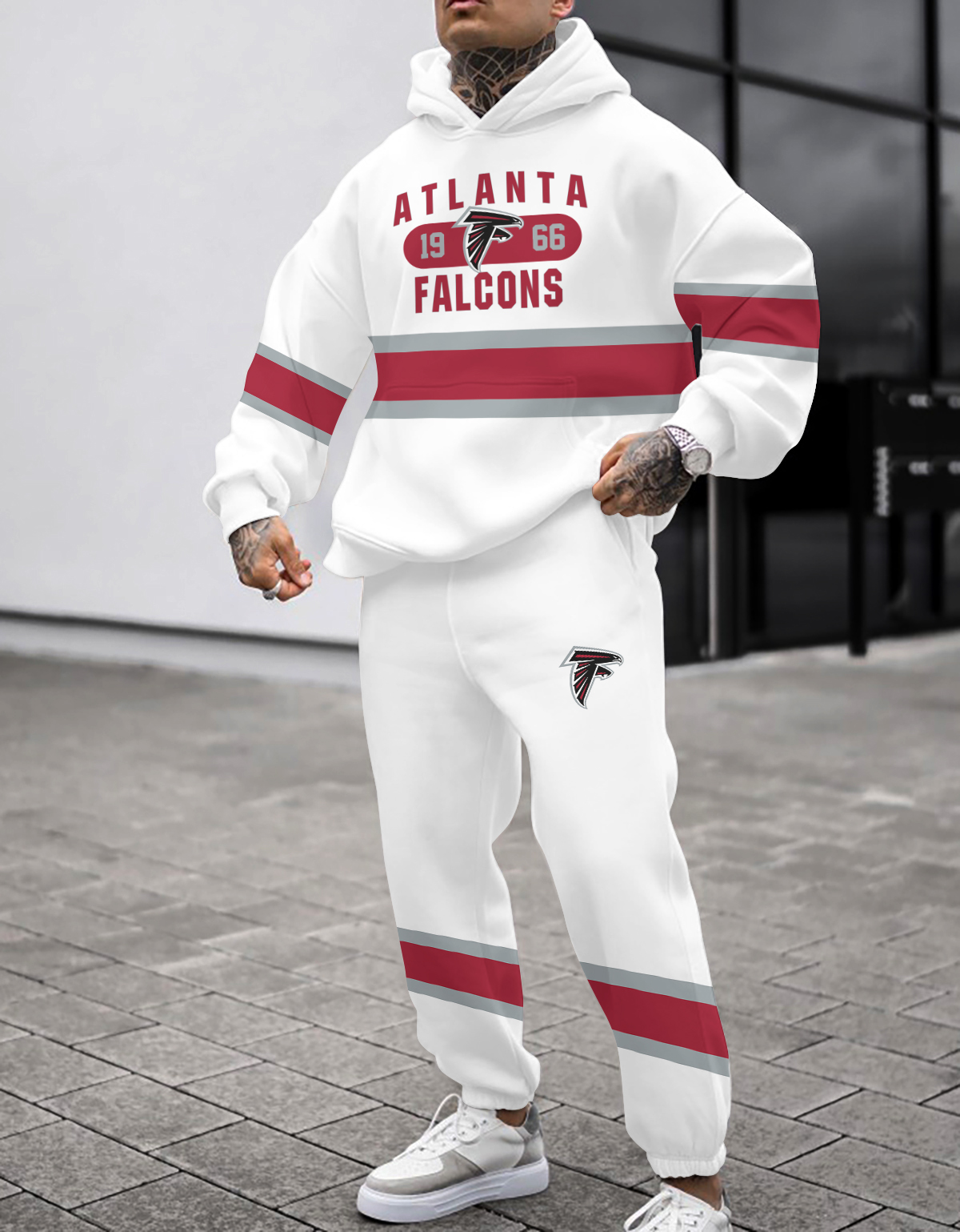 Buildercar - Atlanta Falcons NFL Sport Hoodie Tracksuit Style 107