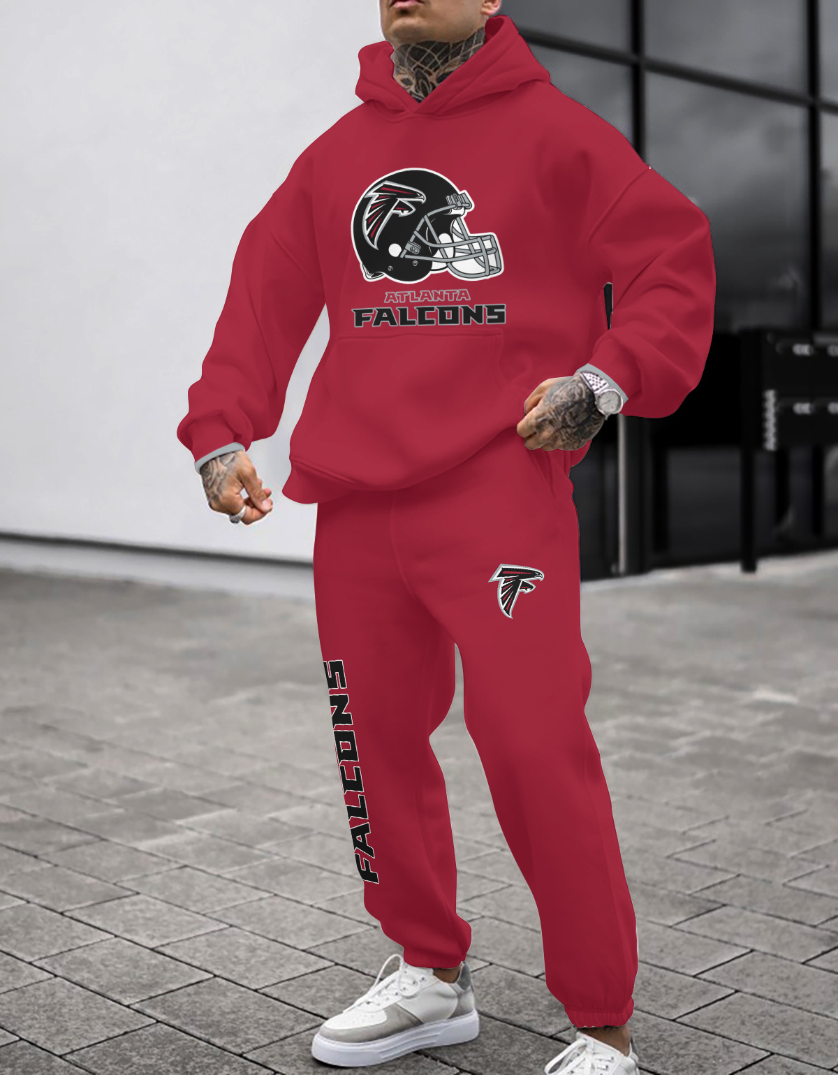 Buildercar - Atlanta Falcons NFL Sport Hoodie Tracksuit Style 152