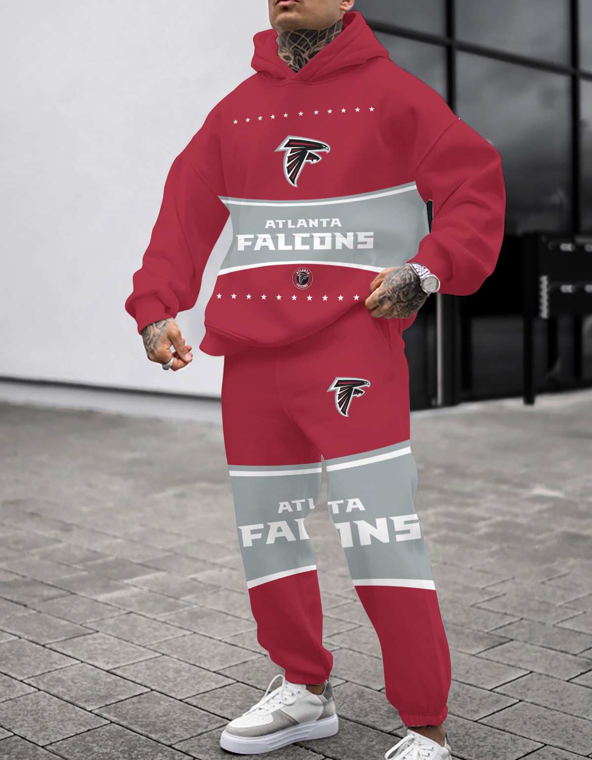 Buildercar - Atlanta Falcons NFL Sport Hoodie Tracksuit Style 165