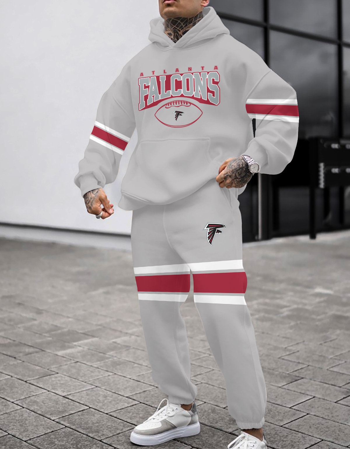 Buildercar - Atlanta Falcons NFL Sport Hoodie Tracksuit Style 197