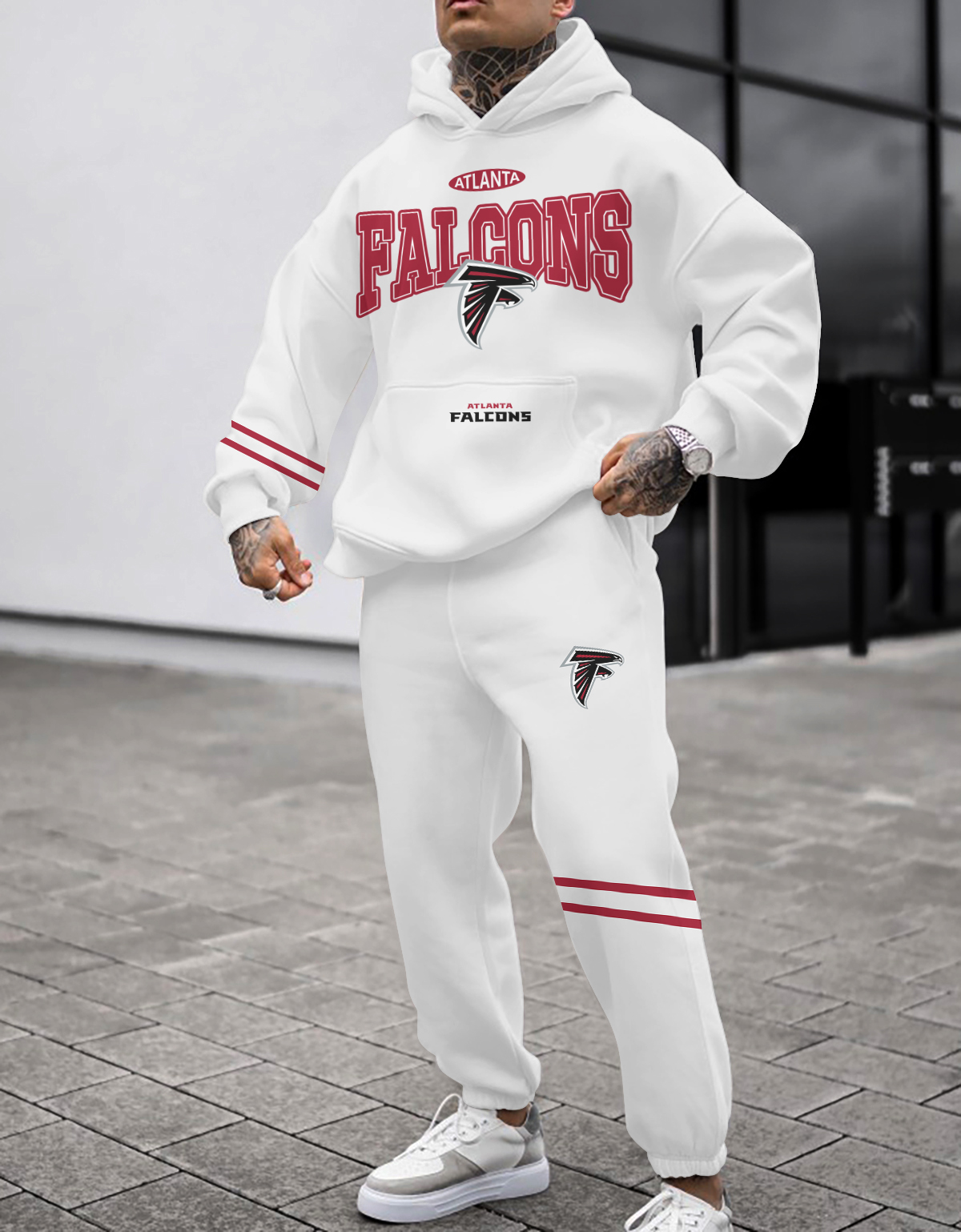 Buildercar - Atlanta Falcons NFL Sport Hoodie Tracksuit Style 206