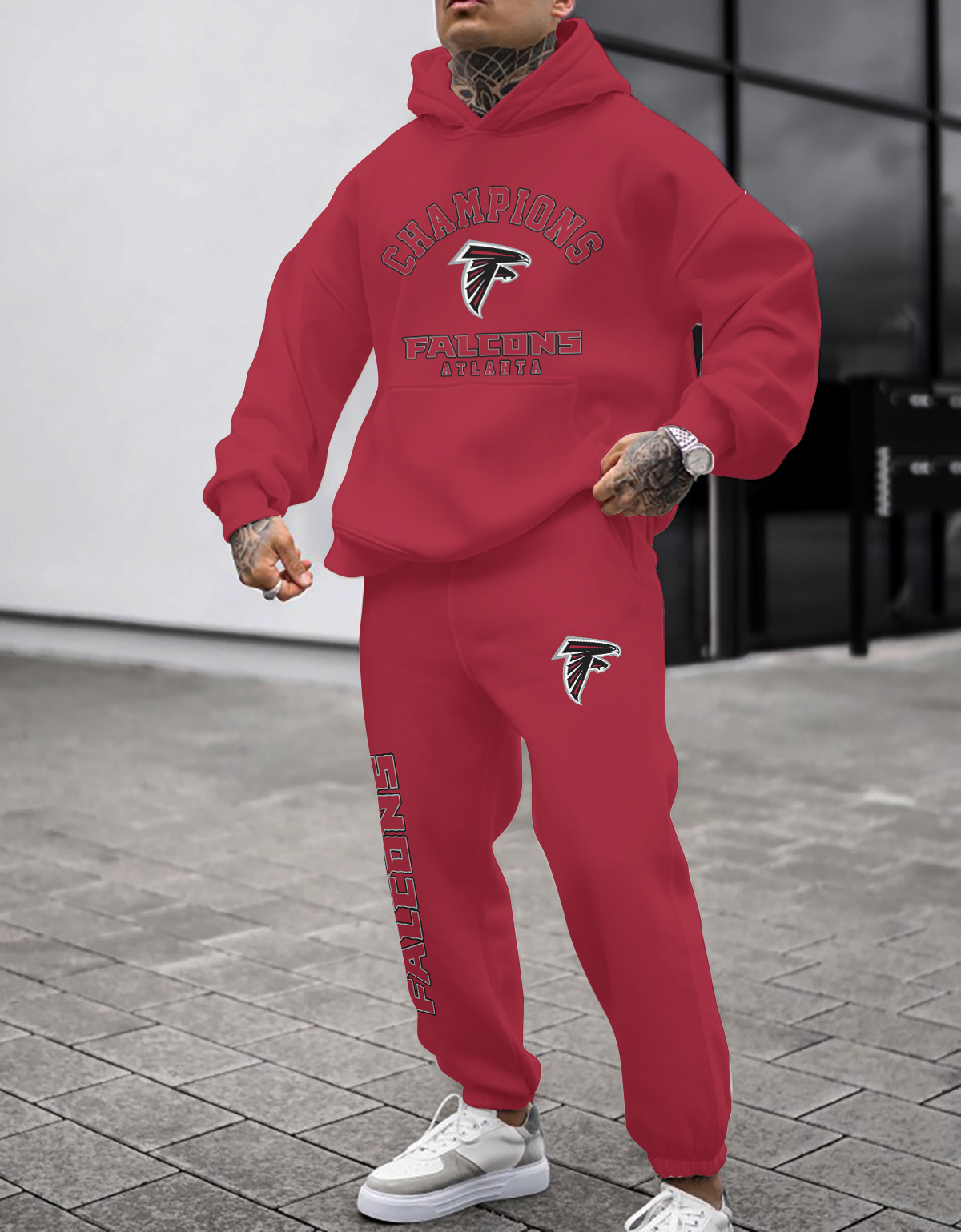 Buildercar - Atlanta Falcons NFL Sport Hoodie Tracksuit Style 212