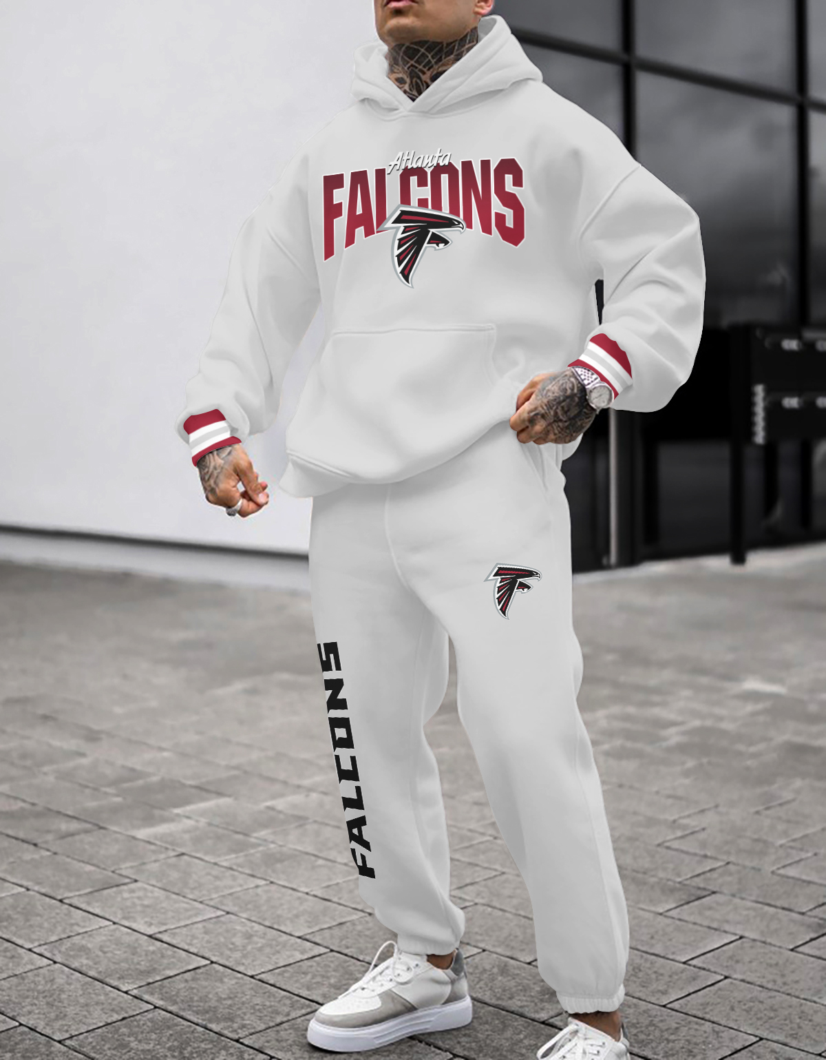 Buildercar - Atlanta Falcons NFL Sport Hoodie Tracksuit Style 217