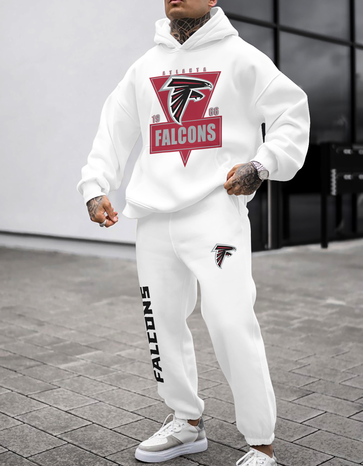 Buildercar - Atlanta Falcons NFL Sport Hoodie Tracksuit Style 228