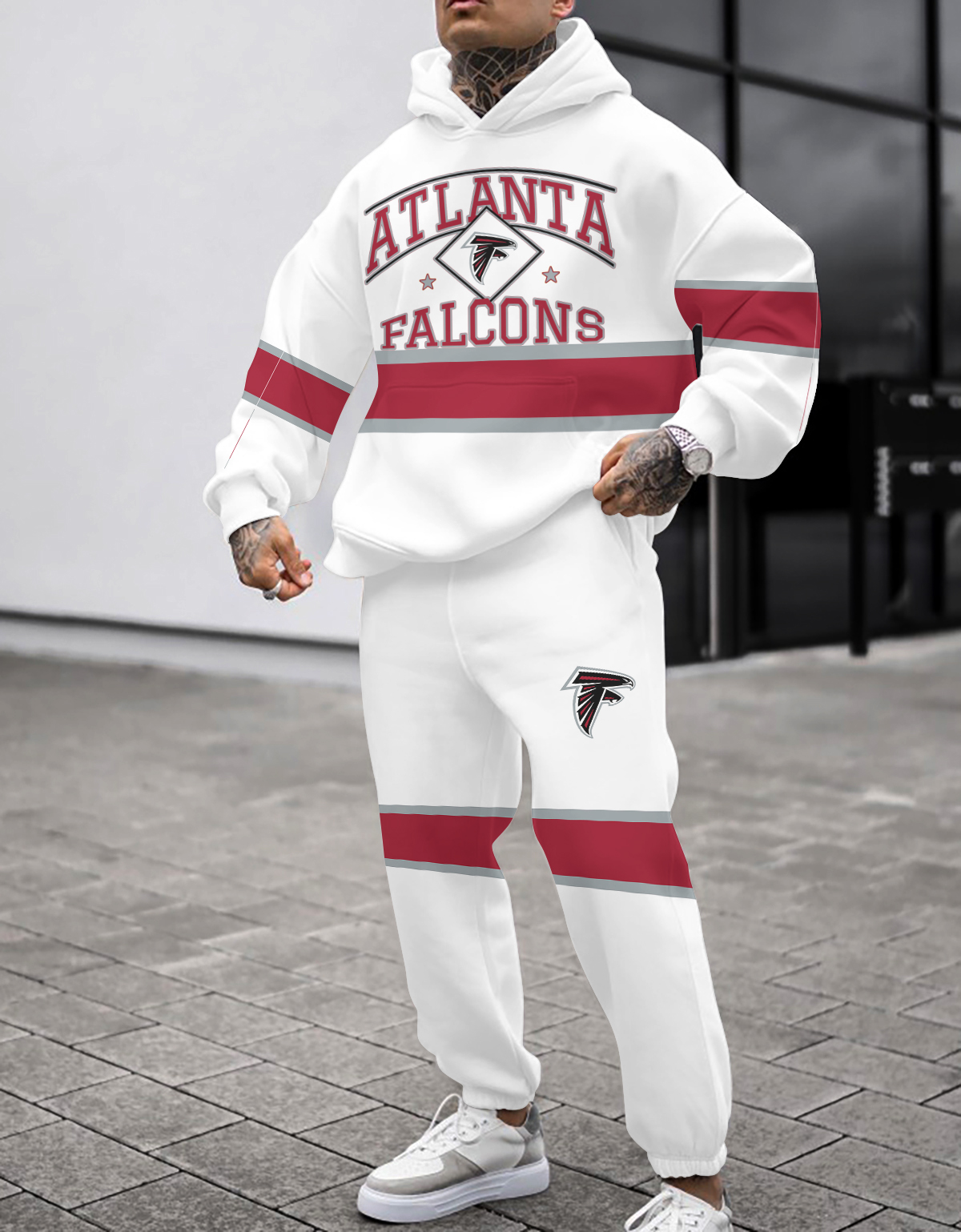 Buildercar - Atlanta Falcons NFL Sport Hoodie Tracksuit Style 79