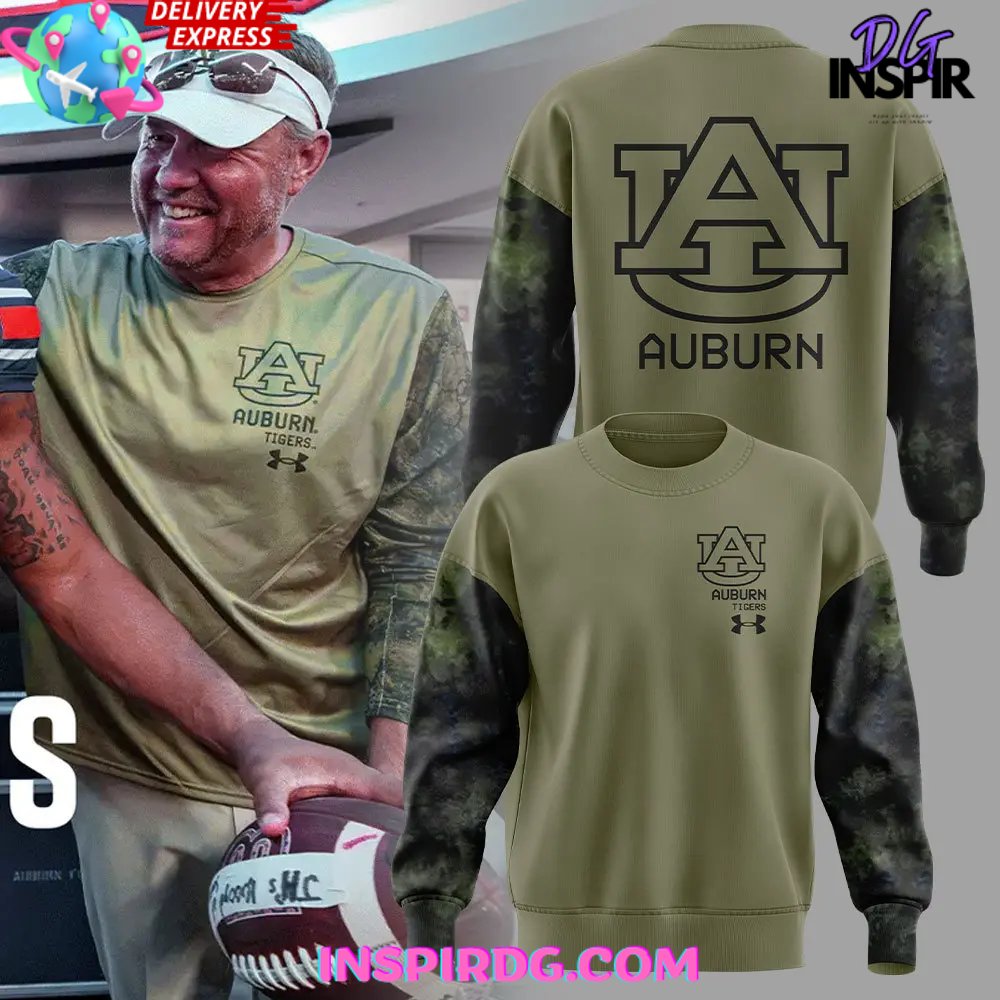 Buildercar - Auburn Tiger Coach Hugh Freeze Awesome Camo Sweatshirt Hoodie