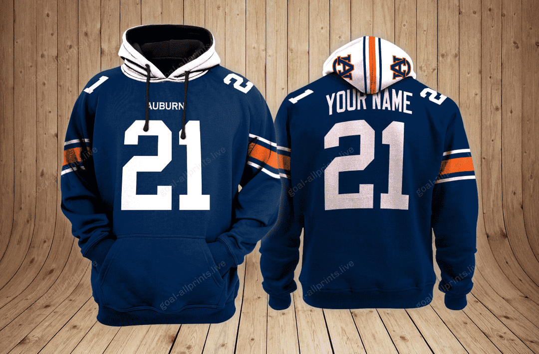 Buildercar - Auburn Tigers football NCAA Custom 3D Hoodie PT19132