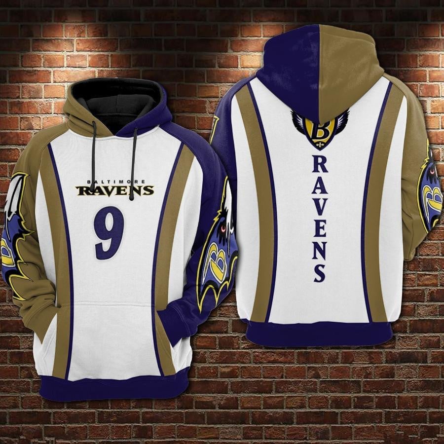 Buildercar - Baltimore Ravens Basic V2 NFL Football Team Hoodie