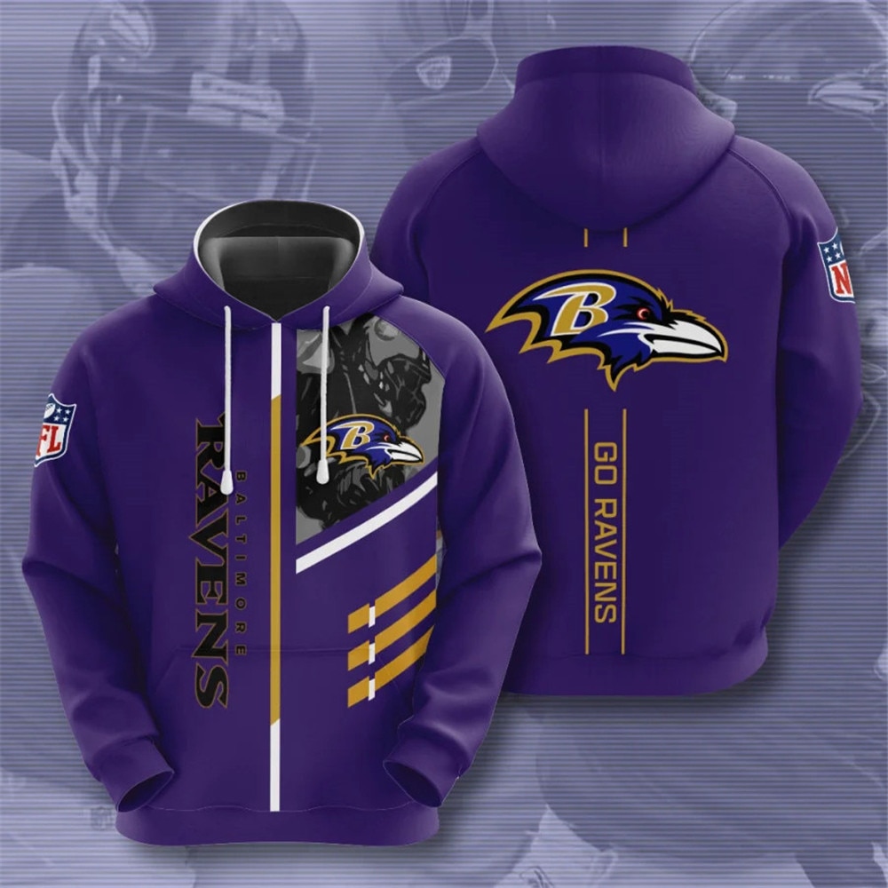 Buildercar - Baltimore Ravens Basic V7 NFL Football Team Hoodie