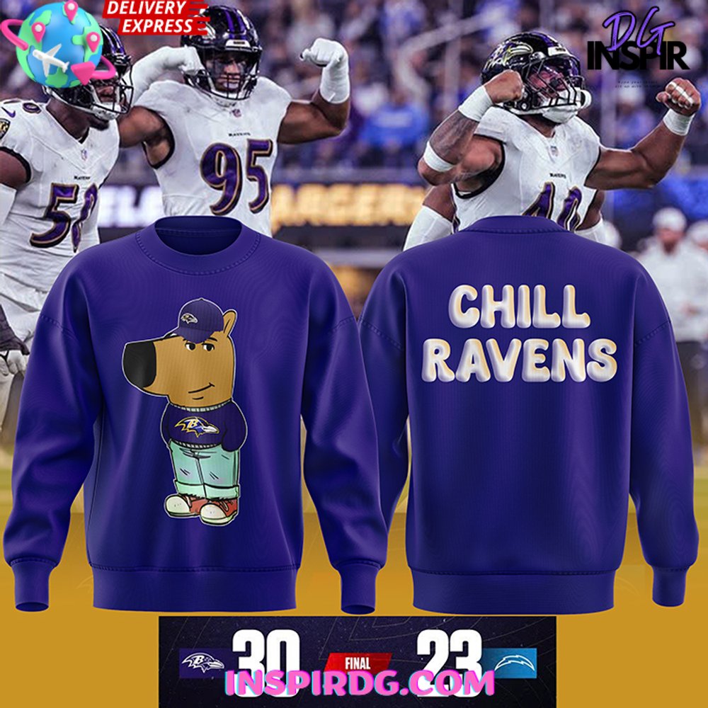 Buildercar - Baltimore Ravens Chill Guy Awesome Sweatshirt Hoodie