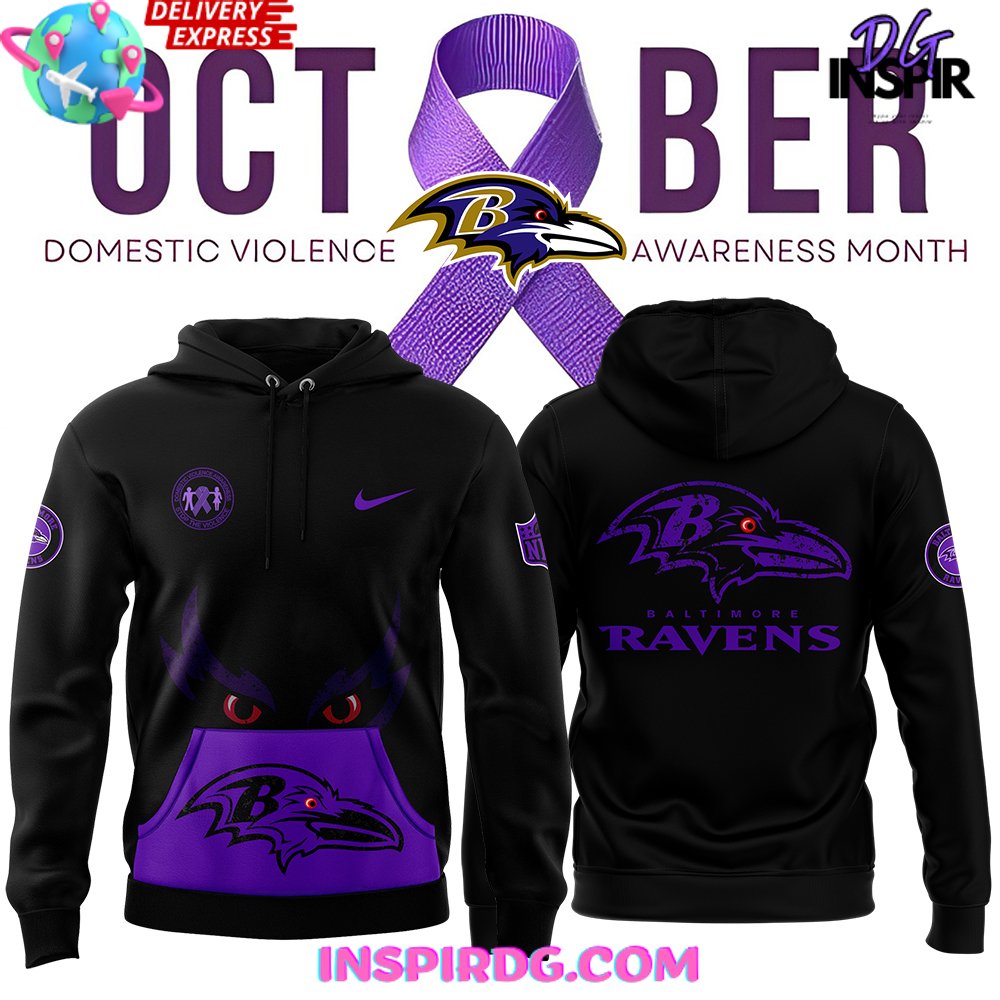 Buildercar - Baltimore Ravens Domestic Violence Awareness Month 2025 Sweatshirt Hoodie