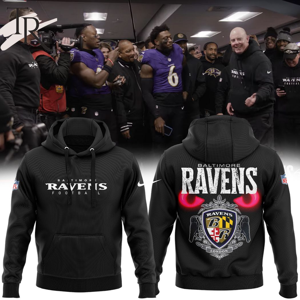 Buildercar - Baltimore Ravens London NFL Football Team Hoodie