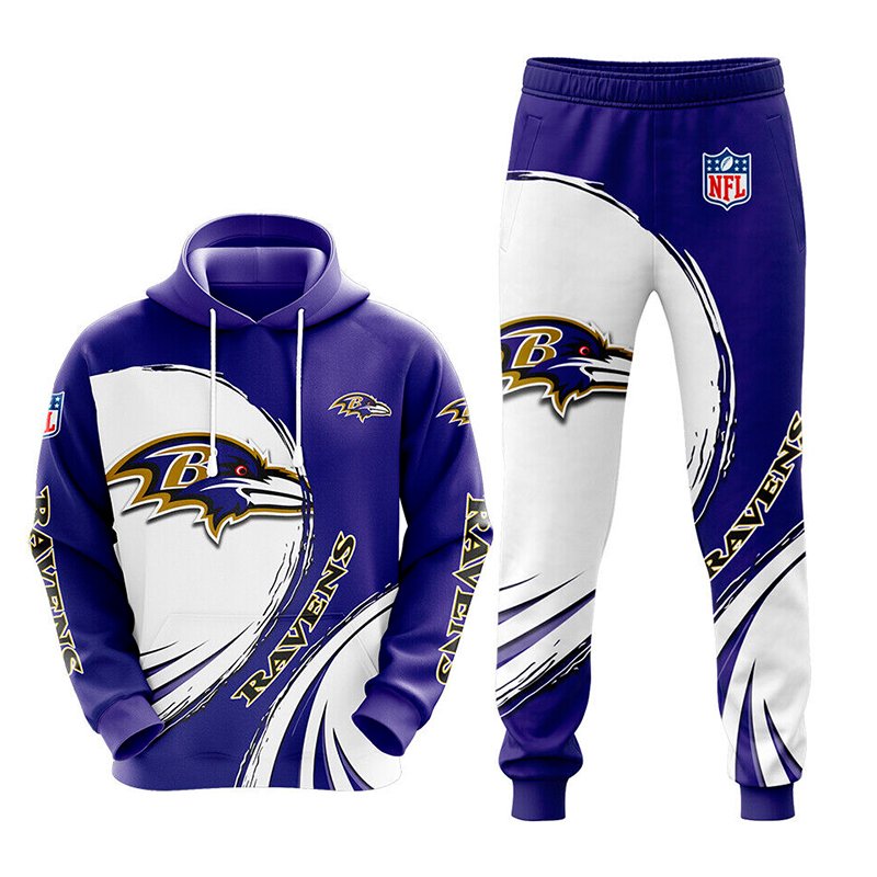 Buildercar - Baltimore Ravens NFL Football Team Sport Hoodie Tracksuit