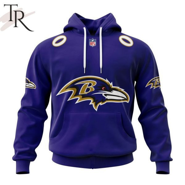 Buildercar - Baltimore Ravens Personalized Name And Number NFL 3D Hoodie Style 98