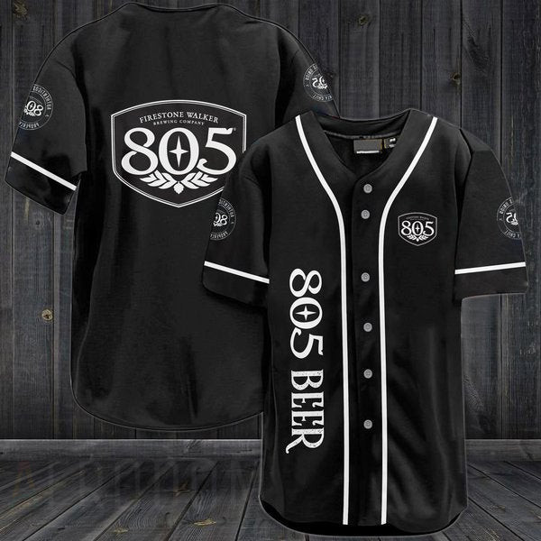 Buildercar - Black 805 Beer Baseball Jersey