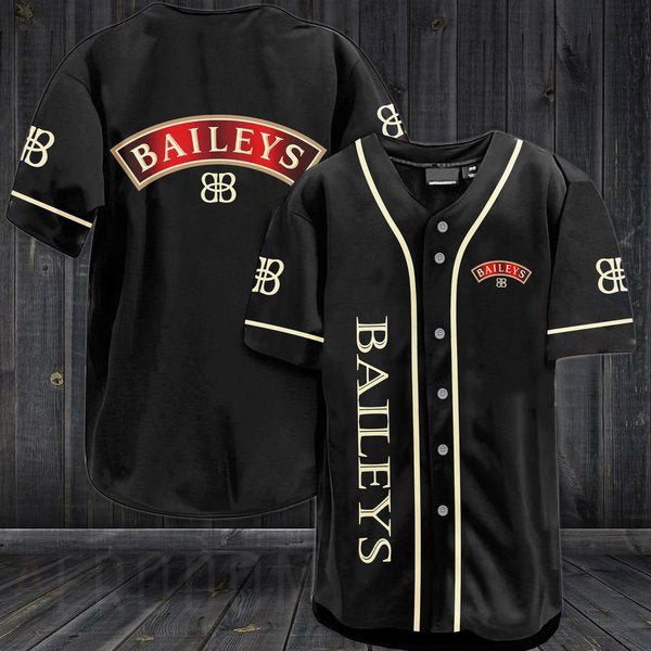 Buildercar - Black Baileys Original Irish Whiskey Baseball Jersey