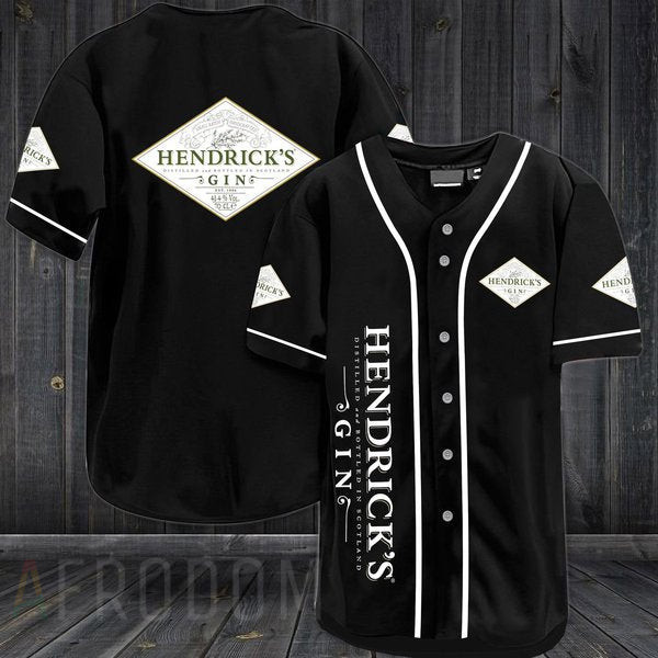 Buildercar - Black Hendrick's Gin Baseball Jersey