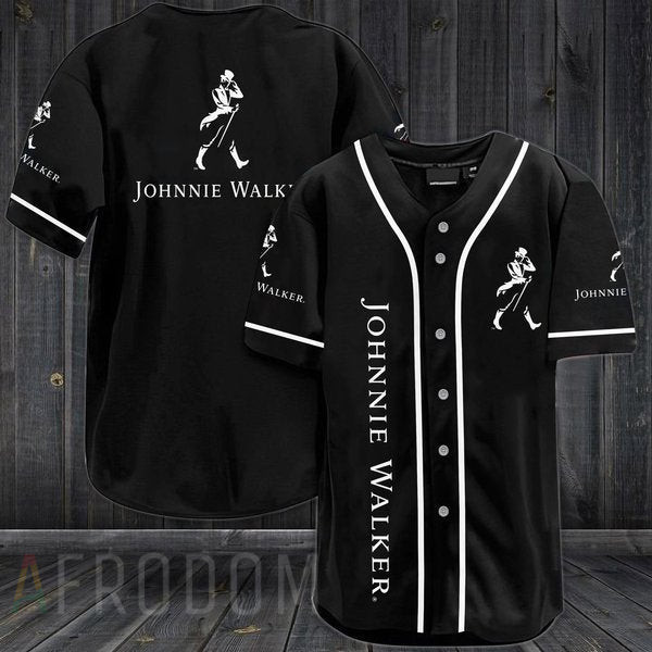 Buildercar - Black Johnnie Walker Baseball Jersey