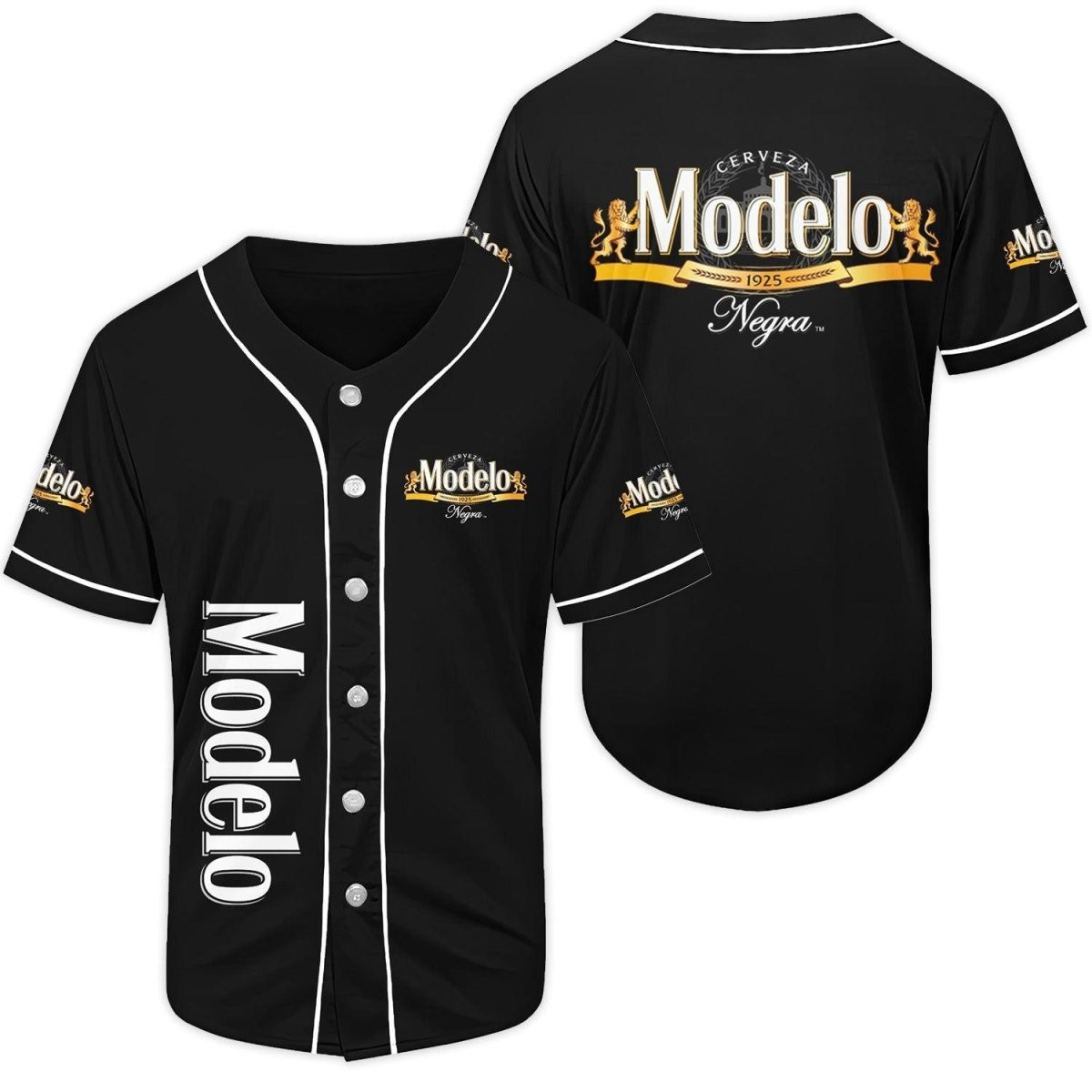 Buildercar - Black Modelo Negra Beer Baseball Jersey