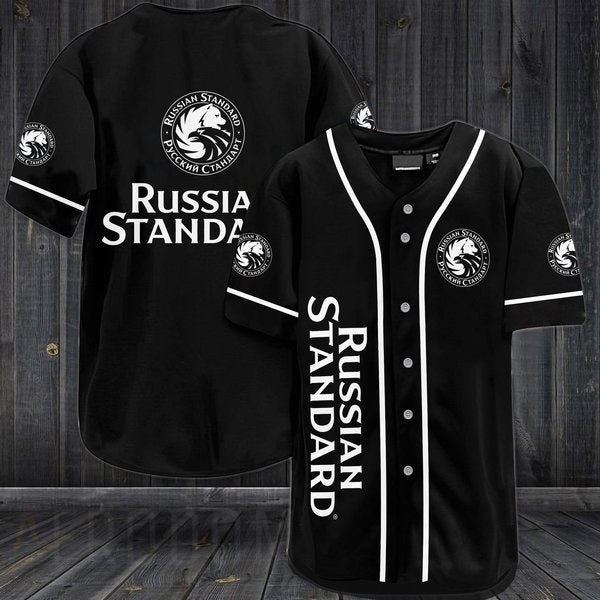 Buildercar - Black Russian Standard Vodka Baseball Jersey