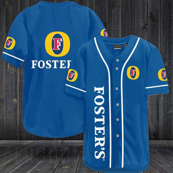 Buildercar - Blue Foster's Lager Baseball Jersey