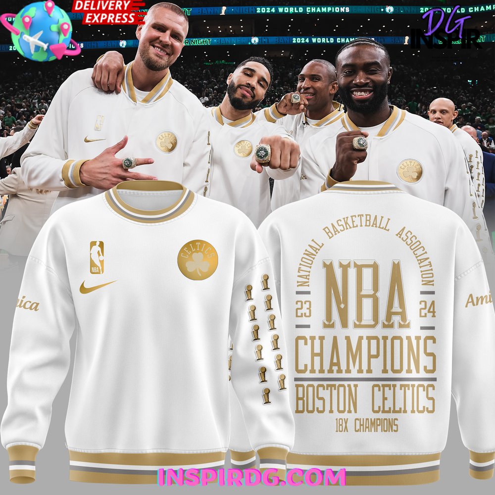 Buildercar - Boston Celtics 18X NBA Champions Awesome Sweatshirt Hoodie