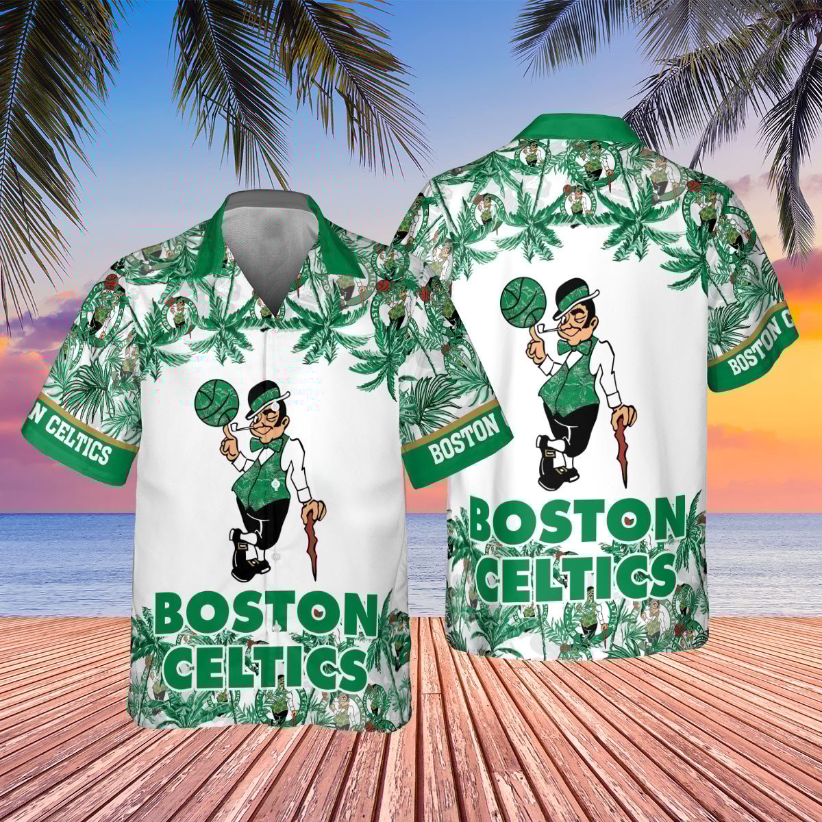 Buildercar - Boston Celtics Hawaiian Shirt V13
