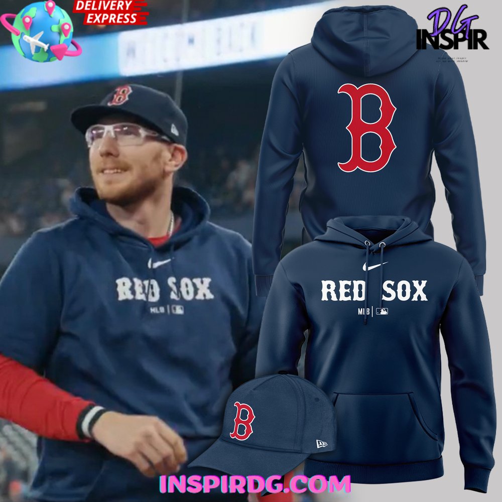 Buildercar - Boston Red Sox Baseball Classic Navy Blue Sweatshirt Hoodie