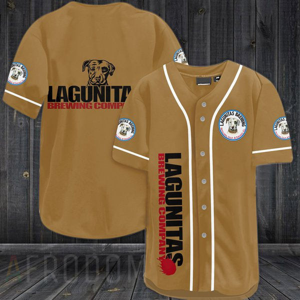 Buildercar - Brown Lagunitas Brewing Baseball Jersey