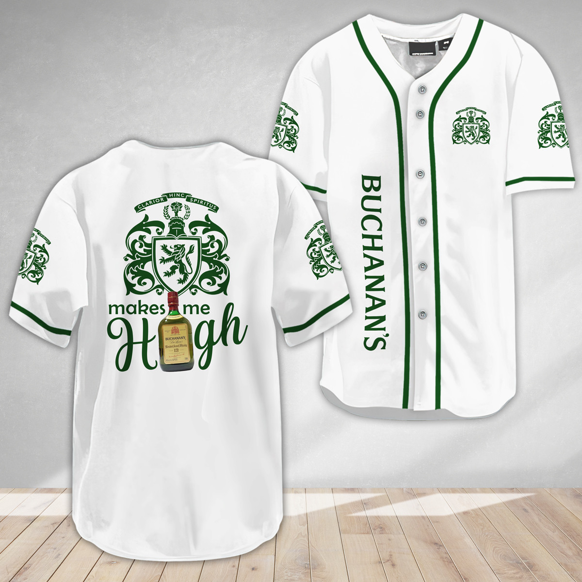 Buildercar - Buchanan's Whiskey Make Me High Baseball Jersey