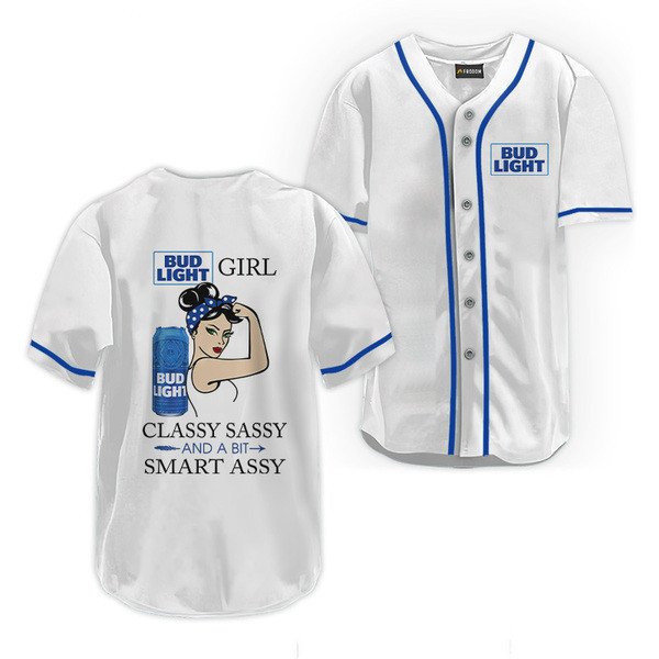Buildercar - Bud Light Classy Sassy And A Bit Smart Assy Baseball Jersey