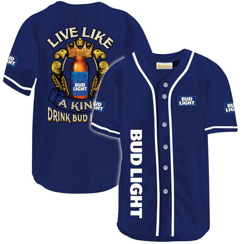 Buildercar - Bud Light Live Like A King Baseball Jersey