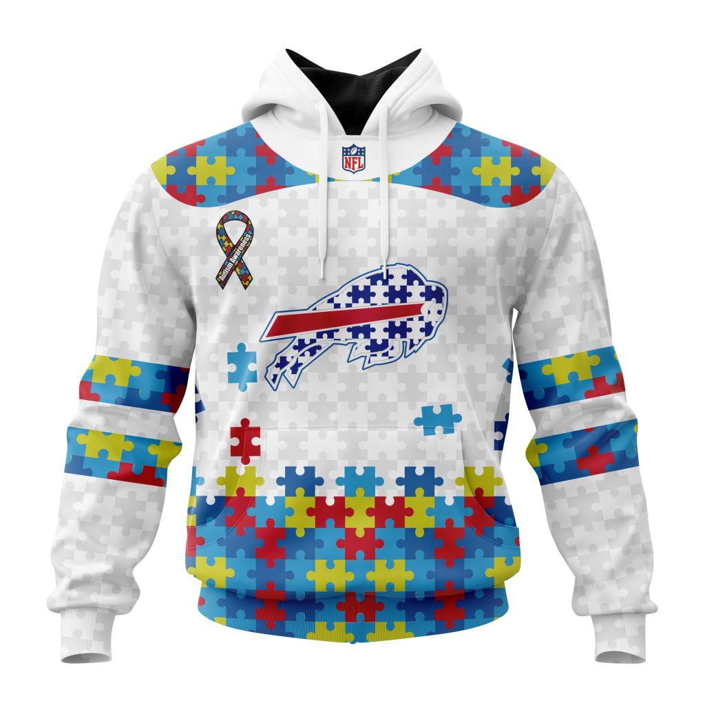 Buildercar - Buffalo Bills Autism NFL Football Team Hoodie