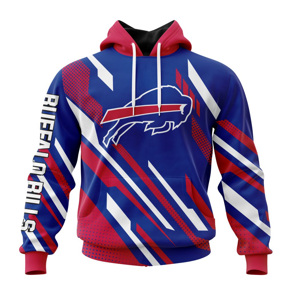 Buildercar - Buffalo Bills Custom Name Number NFL Football Team Hoodie