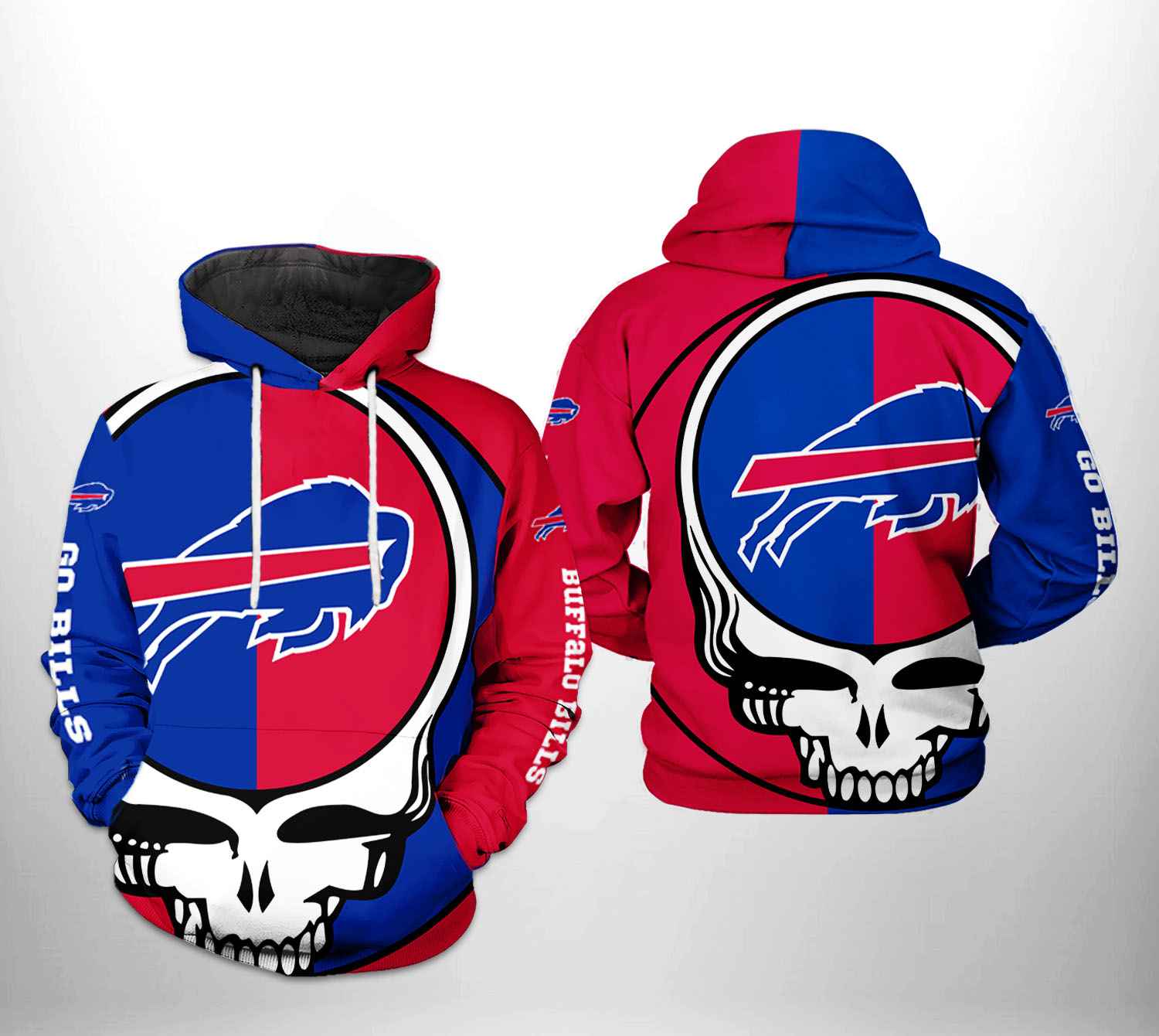Buildercar - Buffalo Bills Grateful Dead NFL Football Team Hoodie