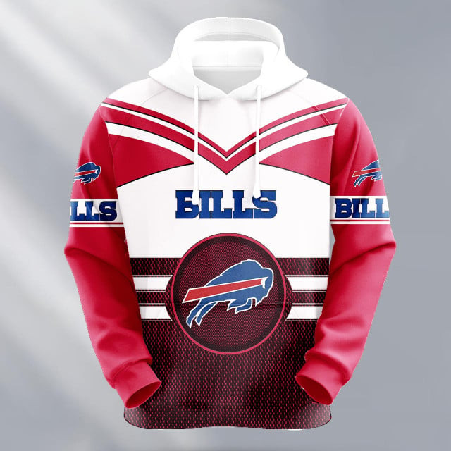 Buildercar - Buffalo Bills Logo NFL 3D Hoodie Style 195