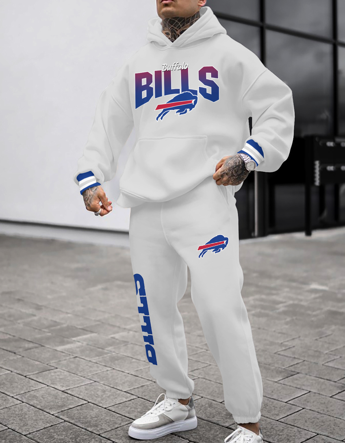 Buildercar - Buffalo Bills NFL Sport Hoodie Tracksuit Style 144