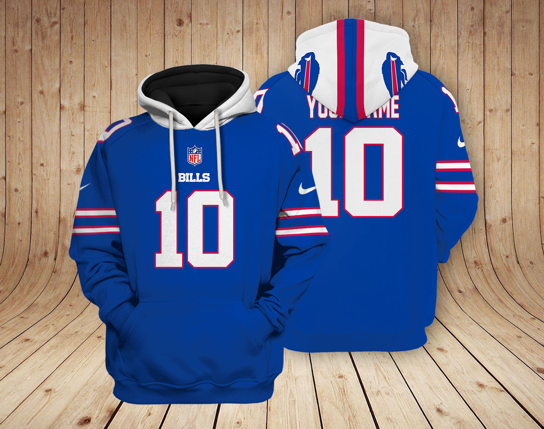 Buildercar - Buffalo Bills NFL Team 3D Hoodie