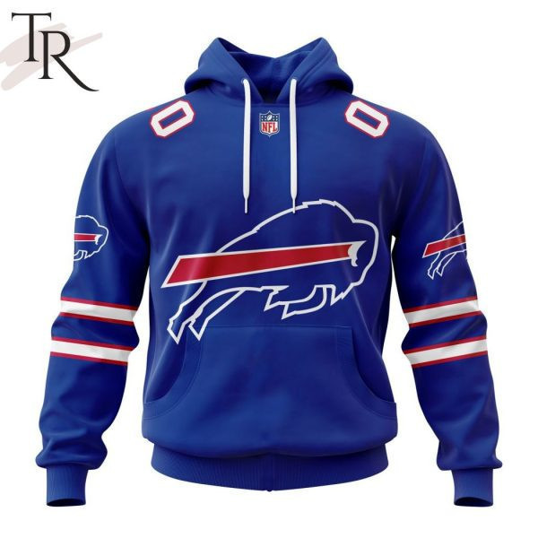 Buildercar - Buffalo Bills Personalized Name And Number NFL 3D Hoodie Style 80